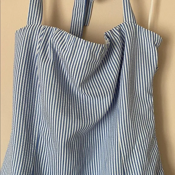 Edikted pinstripe bubble hem dress - Picture 3 of 8